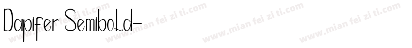 Dapifer Semibold字体转换